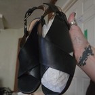 market & spruce Slingback Open Toe Block Heel Sandals  Ankle Strap US 7 — photo 2
