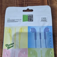 U Music 19 Wired In-Ear Earbud Headphones with Built-in Microphone