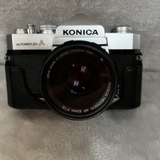 Vintage Konica Autoreflex A SLR Camera Hexanon AR 52mm 1.8 Lens Case