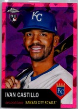 2022 Topps Chrome Platinum #431 Ivan Castillo Fuchsia Atomic Refractor #/100