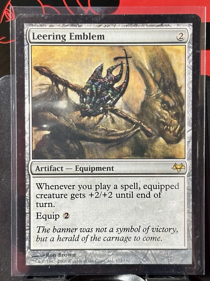 Leering Emblem - Reg - MTG - Eventide - 171/180 - RARE ~ LP - Image 2 of 4