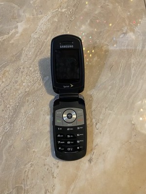 Samsung SPH-M300 Camera Flip Phone Sprint Black Untested 