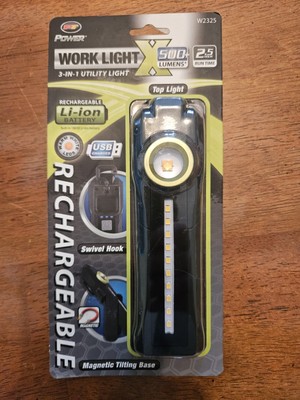 PT Power W2325 Rechargeable USB LED Flashlight 500+ Lumens 2.5 Hour Run Time
