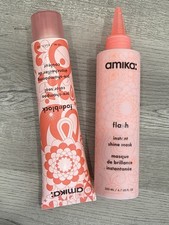 Amika Flash Instant Shine Hair Gloss Mask 6.7oz 200ml  Fadeblock Pre- Shampoo
