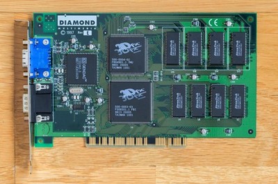 Diamond Monster 3D 3dfx Voodoo Graphics Chipset PCI 3D Accelerator 4MB - Works