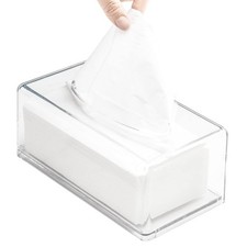 Clear Acrylic Tissue Box Holder for Bathroom, Kitchen, and Cars