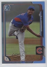 2015 Bowman Chrome Twitter Exclusive Blue Refractor 4/10 Carl Edwards Jr CJ 1u6