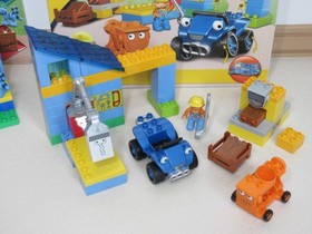 LEGO Duplo 3299 Scrambler & Dizzy & 3596 Mack & Pilchard Bob the Builder Used