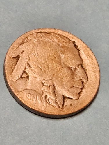 1914 S  Restored Buffalo Nickel - Free Shipping- A401