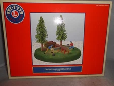 Lionel 6-14145 O Gauge Operating Lumberjacks LN/Box Doesn't look used