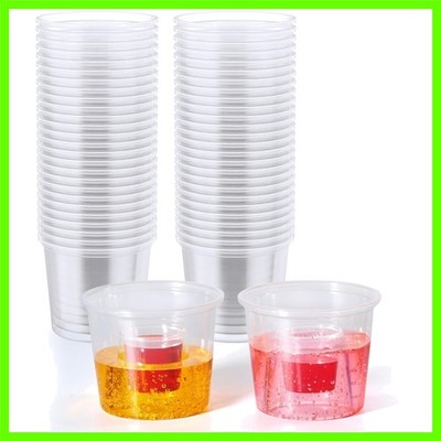 60 Disposable Bomber Cups Jager Bomb Shot Glasses plastic, Highly Durable and...