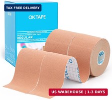 OK TAPE Regular Original Cotton Kinesiology Tape 2 Pack , Elastic Water Resista
