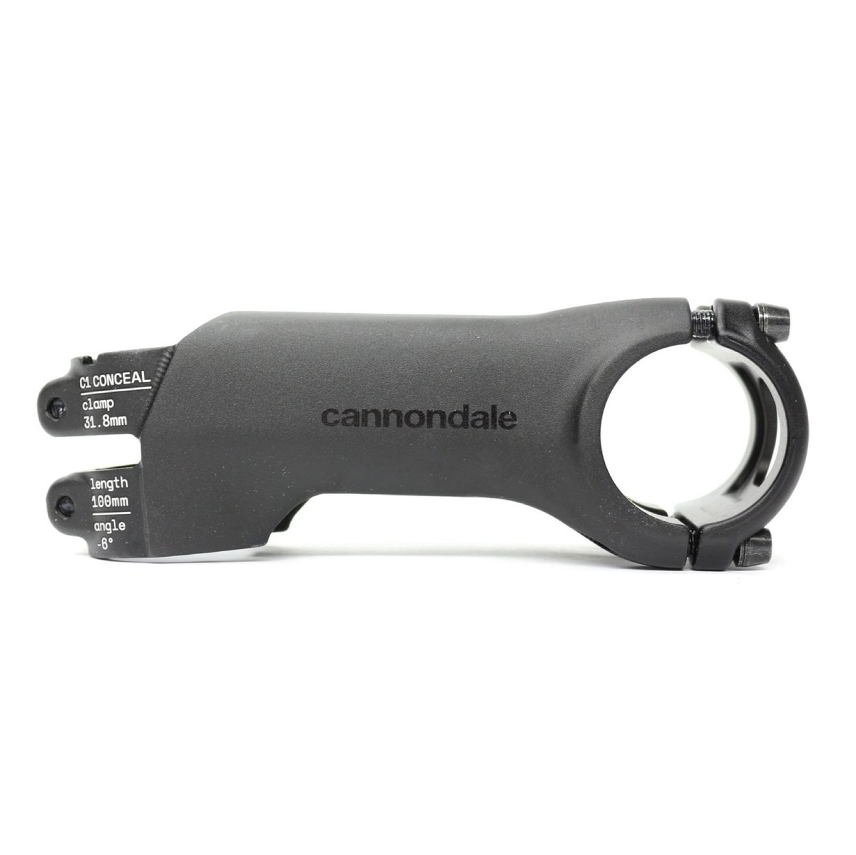 Cannondale C1 Conceal ステム 100mm Cannondale C1 Conceal Stem 100mm x -6 Degree Stem Black