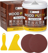 9.87 oz Wood Filler Putty Repair Kit, White Wood Putty Filler Paintable Sandable