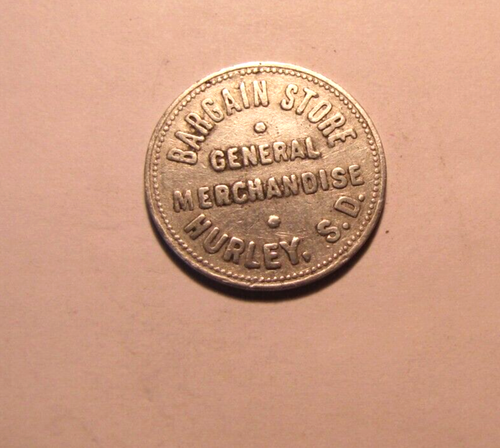 Händler gut für 25c Aluminium Handelsmedaille Schnäppchenladen Hurley South Dakota - Bild 1 von 2