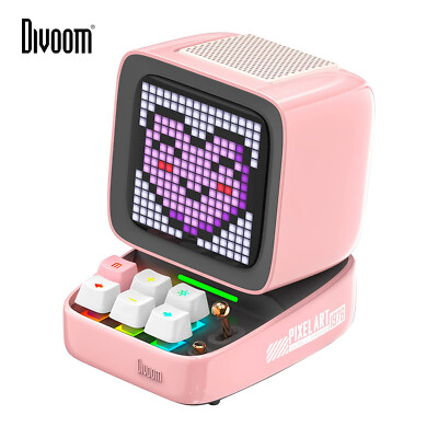 Retro LED Pixel Art Display Bluetooth Speaker Smart Multifunctional Alarm Clock
