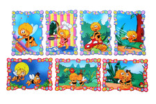 lot 7 cartes postales MAYA L'ABEILLE et WILLY cartoon collection 2000 /postcards