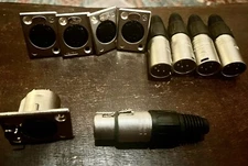 Neutrik NC-MX - 4 Pin XLR connector (Male x4), 4 pin socket (Female x5)