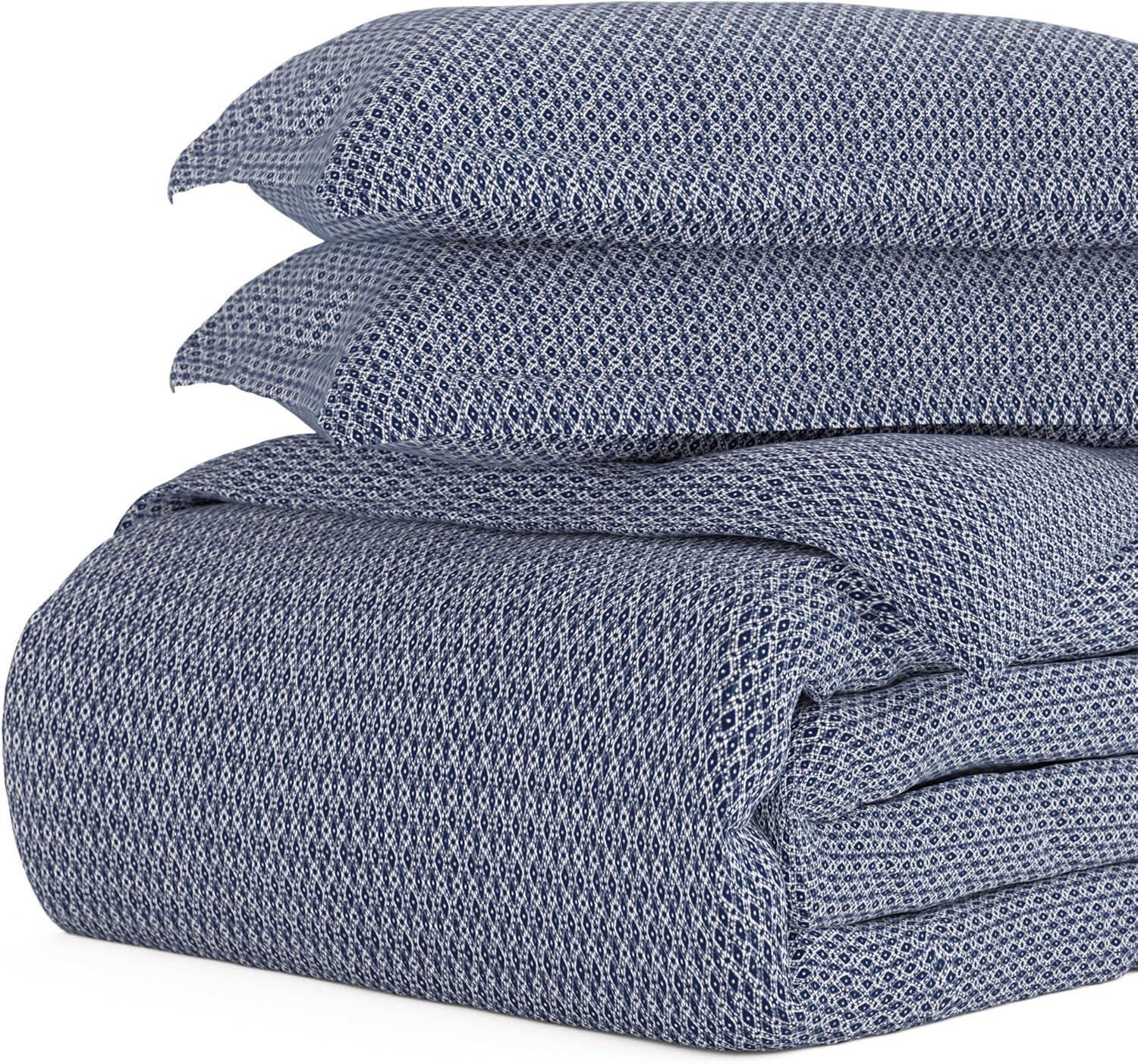 Linen Market IEnjoy Home Premium Ultra Soft Blue Diamond 3-Piece Bed Set