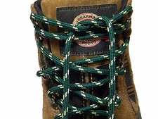 Green w/Yellow Round Heavy Duty shoelaces Shoestrings made with Kevlar  