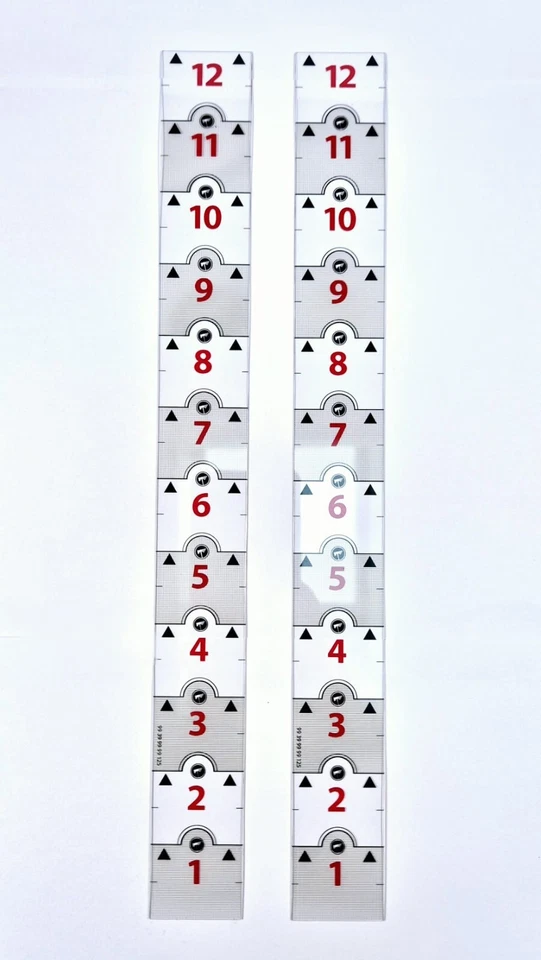 4x Warhammer 40k Games Workshop Range Ruler Official Tape Measure Stick 12"