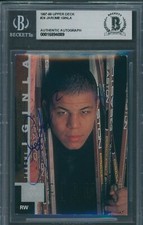 1997/98 Upper Deck #24 Jarome Iginla Beckett Authentic Autograph Signed *4089
