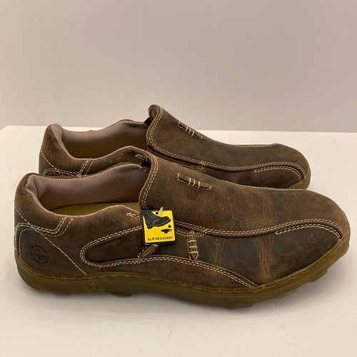 NEU Dr. Doc Martens LANCE Halbschuhe Herren 13 Braun Leder Slipper Freizeit - Bild 3 von 12