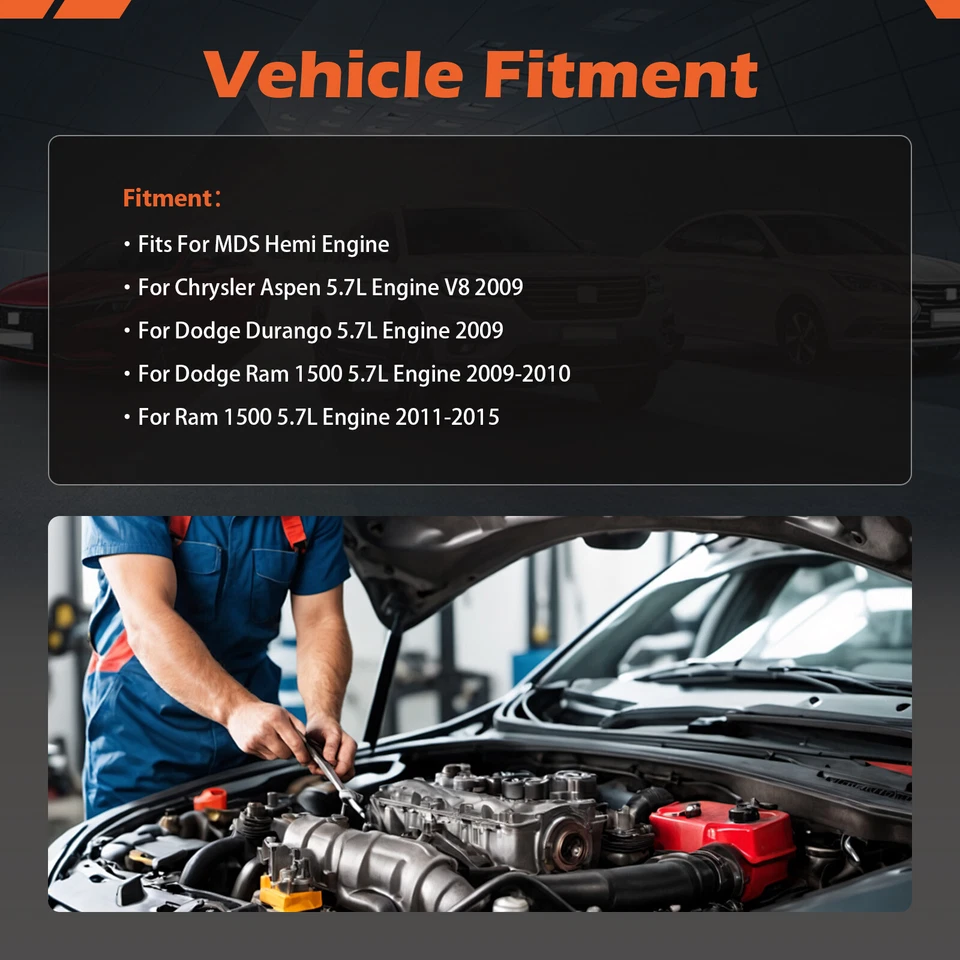 MDS Lifter Camshaft Set Kit For 2009-2019 Dodge Durango Ram 1500 5.7L HEMI Foto 3 de 4