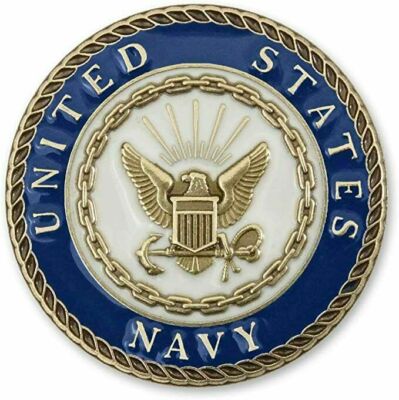 (2 PACK) Metal Lapel Pin USN Pin Navy Emblem United States Navy Logo New