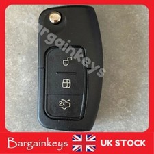 Flip Key Fob Case hu101 Blade Replacement 3 Button For Ford Focus Fiesta Mondeo