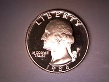 1986 S 25C Proof Washington Quarter **FREE SHIPPING**