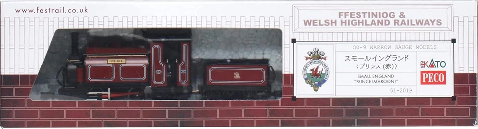 KATO Narrow Gauge KATO/PECO (OO-9) Small England Prince Red 51-201B Railway - Image 2 of 4