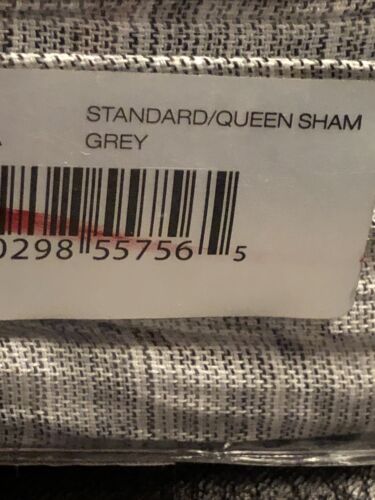 New DKNY Donna Karan City Pleat STANDARD-QUEEN Pillow Sham GRAY GREY - Picture 5 of 7