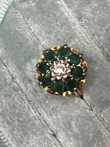 emerald and diamond ring 18 ct gold - Picture 17 of 22