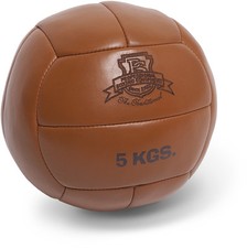Paffen Sport Traditional Medizinball 5kg. Hand genäht. Robust, Leder Fitness;MMA