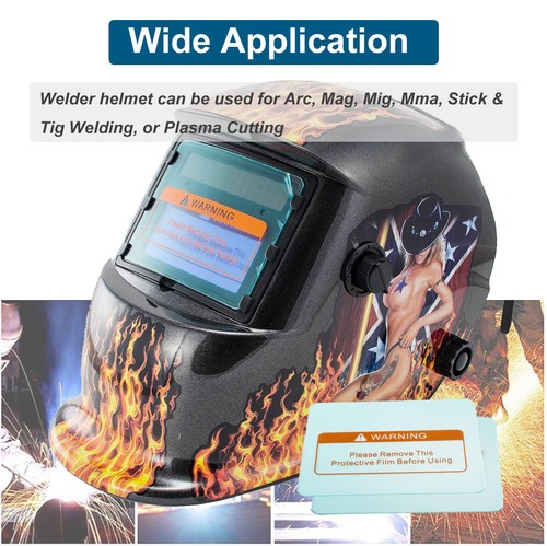 NEW Pro Auto Darkening Welding Helmet Arc Tig mig Grinding Welders Mask Solar - Picture 100 of 155