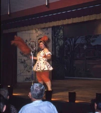 Vintage Stereo Realist Photo 3D Slide SINGER on Stage