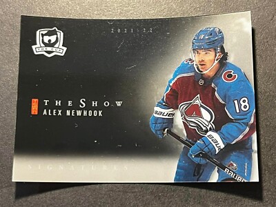 2021-22 The Cup The Show Black ARTIST PROOF BLANK BACK Alex Newhook Avalanche