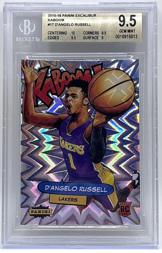 2015 Panini Excalibur  KABOOM! #17 D’angelo Russell Rookie Card BGS 9.5 GEM MINT