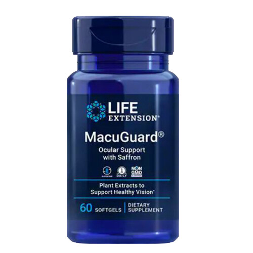 Macuguard Augenstütze mit Safran 60 Weichkapseln von Life Extension - Bild 1 von 1