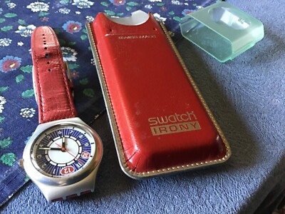 Swatch irony swiss made in rot und blau
