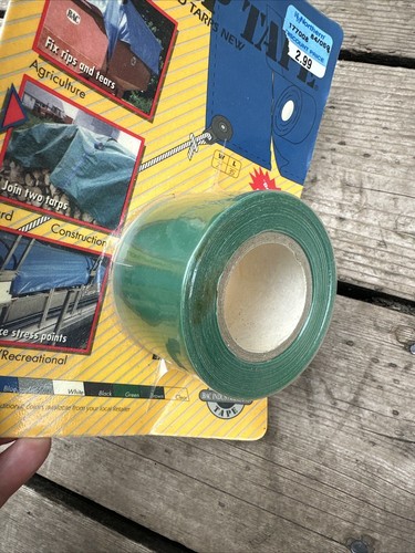 Tarp Tape Cover Tents Awnings Repair Tape 2 in. by 35 ft. Green - Picture 3 of 5