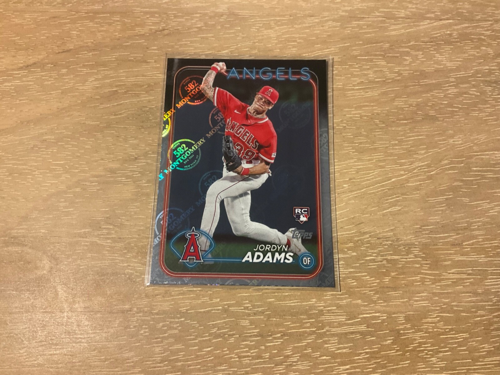 2024 Topps 582 Montgomery Club Exclusive Foil Jordyn Adams Rookie #470 LA Angels