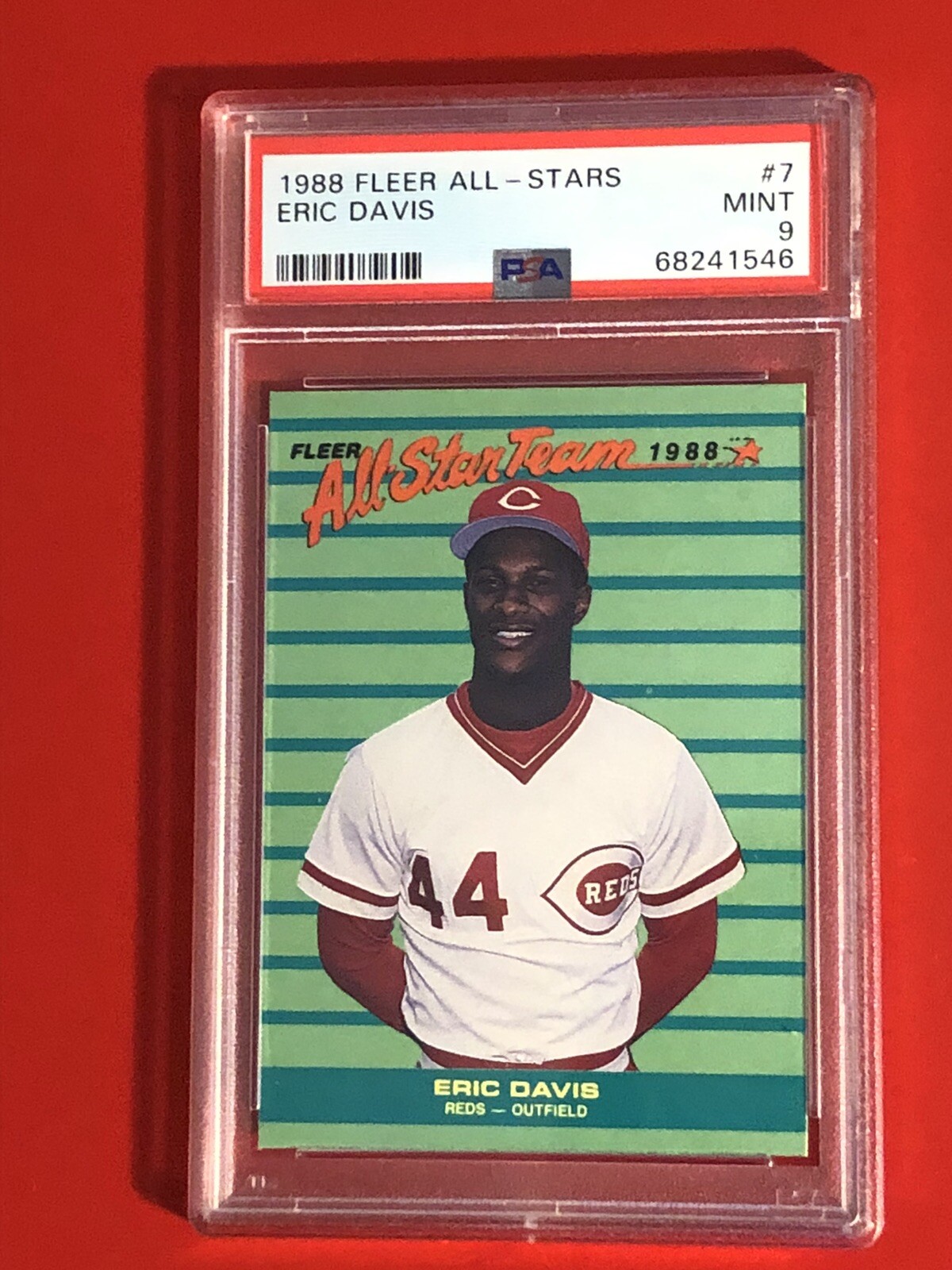 1988 Fleer All-Stars #7 Eric Davis PSA 9 MINT