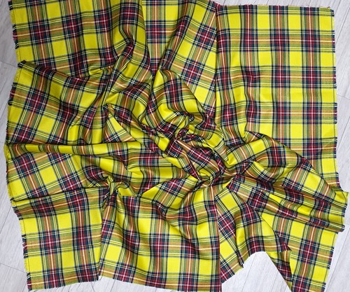 ACRYLIC DRESS LOLITA SCHOOL UNIFORM FABRIC SCOTT TARTAN CHECK VINTAGE PLAID 44"W - Picture 26 of 112