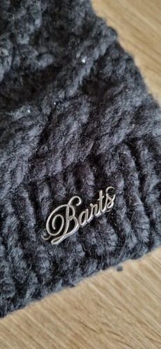 Barts Mütze Strick Bommel Beanie Fell Glitzer Winter schwarz - Bild 6 von 8
