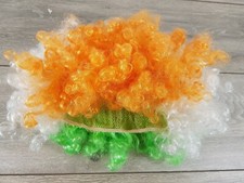 Pulse Sparkle wig Short Curly Adult Unisex St. Pat One Piece Wig Multi 
