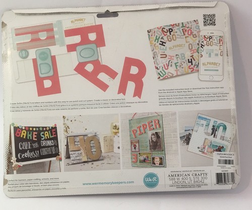 Alphabet Punch Board by We R Memory Keepers - Picture 7 of 12