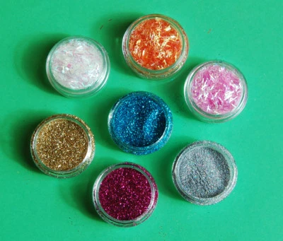 Nailart Glitter Puder oder Glitter Fäden Pulver Nailstaub - Bild 1 von 4