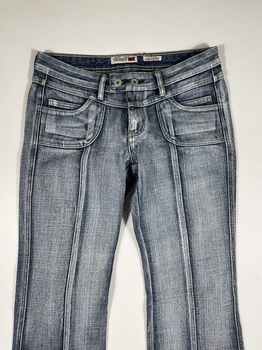 00s japanese label 刺繍　和柄　jeans y2k 紫 Tenghong Y2K Floral Flared Jeans (Size L) – VintageFolk